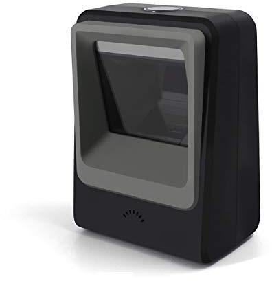 Handsfree 2D 1D Barcode Scanner,Alacrity QR Omnidirectional Desktop Bar Code Reader Scanner, Capture Barcodes from Mobile Phone Screen, Black