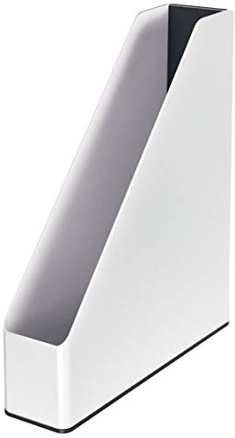Leitz 53621095 Magazine File, A4, WOW Range, Dual Colour White/Black