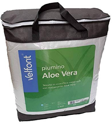 Velfont Piumino Invernale Aloe Vera in Microfibra Super-Soft 300 Grammi m/q, Una Piazza e Mezza cm. 200x200