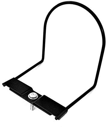 Matratzenstopp, extra flach, für doppelte Latte, 38 mm, Schwarz satiniert