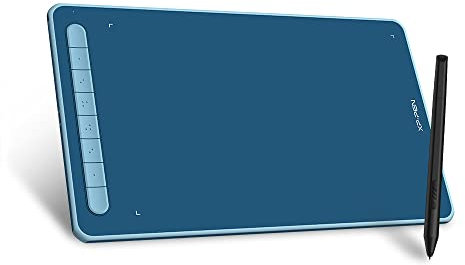 XP-PEN Deco L Graphic Tablet 10 x 6 Inches with Stylus X3 for Digital Drawing, Animation, Remote Studies or Telework, Compatible with Windows/Mac/Android/Chrome OS/Linux (Blue)