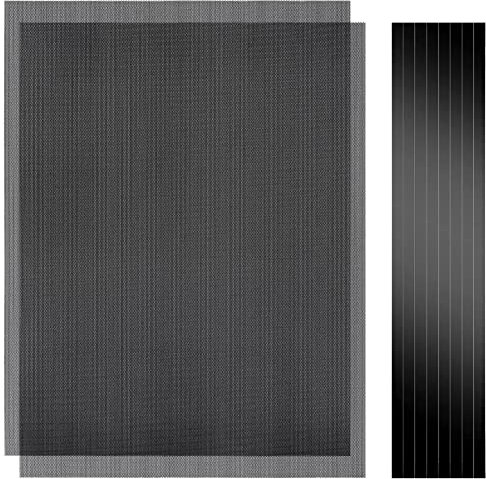 PVC-Staubnetzfilter für PC-Gehäuse, 400 x 300 mm, 2 Stück, mit Magnetstreifen, zum Selberanbringen, staubdicht