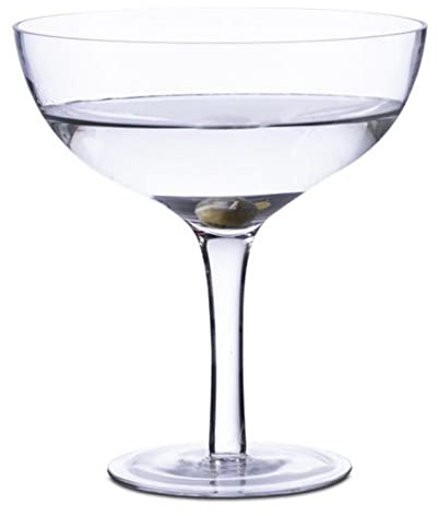 bar@drinkstuff XXL Margarita Glass 1.2 Litre – Giant Novelty Cocktail Glass for Margaritas, Frozen Cocktails, Parties & Table Centrepieces