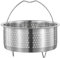 Cabilock Dampfgarer Einsatz Edelstahl, GemüSe DäMpfer Korb, 20CM Steaming Basket FüR GemüSe, Dumplings, Reis, SpüLmaschinengeeignet, FüR Zuhause, Restaurant, Hotel