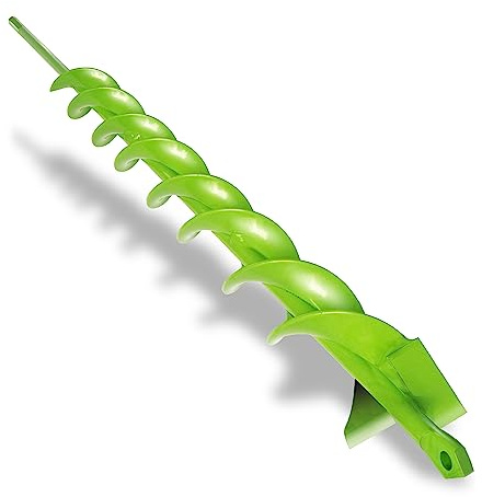 1.6 x 23 Auger Drill Bit for Planting Garden Auger Spiral Drill Bit Bulb Planter for Planting(Apple Green)