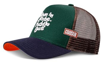 Coastal - When in Doubts - Cappellino da camionista, Verde scuro/blu marino, Taglia unica