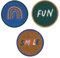 LÄSSIG Anhänger und Patches Set (3 Stk.) mit Druckknopf/School Patches Set Smile/Fun