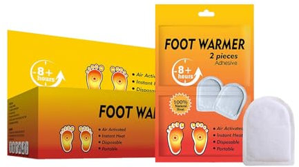 Toe Warmer Pads - 40 Pairs Toe Heating Pads - Long-Lasting Toe Warming Packs, Insole Foot Warmers,shoe Warmers Portable Heating Insoles - Convenient Heated Insoles, Feet Warmers for Outdoor