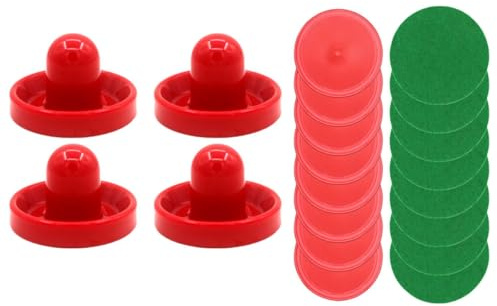 Homoyoyo Palets de Hockey sur Air et Pousseurs Mini de Rechange pour Table de Hockey Accessoires Sportifs pour Garçon et Filles et Adultes