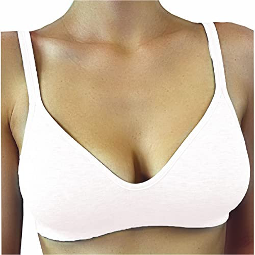 GIOS Reggiseno Cotone Aroma (6, Bianco)