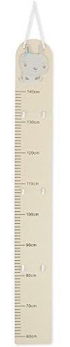 Bieco Toise en bois pour enfants - Échelle de 0,6 à 1,4 m - Toise en bois pour enfants - Décoration murale en bois - Mètre en bois - Sticker mural pour chambre d'enfant Toises enfants