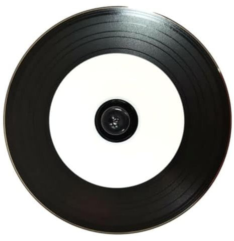 ACU-DISC - Confezione da 25 CD-R con fondo nero, stampabili a getto d'inchiostro, 52 x 700 MB, 80 min