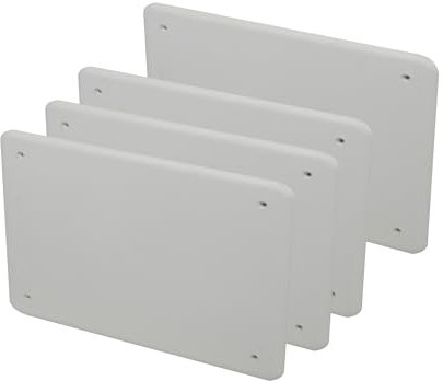 4 x Abzweigdosendeckel Größe 160 x 130 mm Ersatz für Unterputzdose, Schutz und Abdeckung von elektrischen Anlagen
