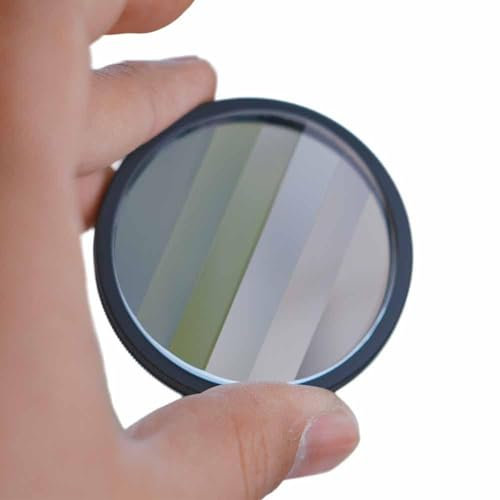QEOTOH 49 mm Kaleidoskop-Spezialeffekt-Kamerafilter, buntes Prismenobjektiv für 50/55 Fotografie-Zubehör, Objektiv 1,8 DSLR