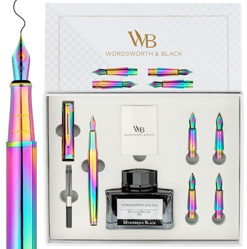 Wordsworth & Black Lyxreservpennpresentset, 6 Spetsar, Regnb氓ge