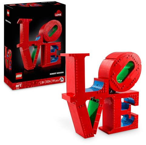LEGO Art Love, Bauset für Erwachsene, Wohn-Deko, Valentins- und Muttertagsgeschenk, Geschenk für Paare, kreative Aktivität für Kunst- und Designliebhaber 31214