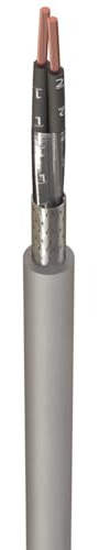 2 Core CY Screened Control Flex Cable 0.5mm, 0.75mm, 1.0mm, 1.5mm, 2.5mm (0.5mm², 5 Metre)