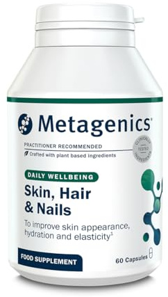 Metagenics Skin, Hair & Nails - Beauty Complex from Plant Extracts - with Vitamin C, Biotin, Collagen - 60 Capsules