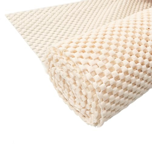 MOSTFUN Antideslizante Alfombra, 100x120cm PVC Multiusos Base De Antideslizante para Alfombra Cajones Cajón de Coche Estantes Bandeja (Blanco)