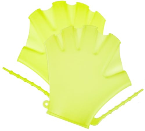 OFFSCH Guantes de Natación Silicona 2piezas Resistentes al Agua Diseño Que Mantiene la Forma Ideales para Piscina y Entrenamiento