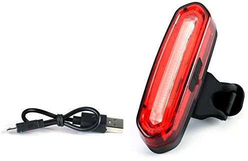 Andifany Ultra Fanale Posteriore Luminoso A LED per Bici, Luce Posteriore per Bicicletta Ricaricabile USB, Ipx6 Impermeabile E Facile da Installare