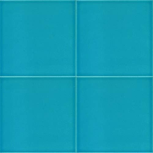 Piastrelle cucina e bagno decorate in ceramica Cerames Berna 20x20 cm | Rivestimenti Iznik colorati, 1 confezione - 0,48m2 (12 pezzi), mattonelle decorative ideale per cucina o bagno, rustico