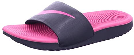 Nike Jungen Unisex Kinder Kawa Slipper, Black/Vivid Pink, 28 EU