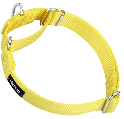 Hyhug Martingale halsband för hundar stor gul | flykt – säker slitstark nylon hållbar ingen dragning, perfekt för träning och dagliga promenader
