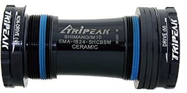 TRiPEAK Bottom Bracket BSA/ITA/C60/CR1/T47, with Ceramic Bearings for 24mm Shimano Hollowtech II Road/MTB Cranksets, Threaded BB Compatible with Trek, Giant, Specialized, Canyon, Campagnolo Frame