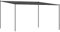 vidaXL Pavillon, Gartenpavillon Überdachung Stahlrahmen, Pergola Vordach für Terrasse Garten, Partyzelt Sonnnenschutz, Anthrazit 4x4m 180g/m² Stoff Stahl