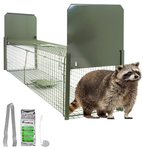 Trappola viva, per topi vivi, talpe, giardino, nutria, dissuasione, trappola, accessori per la casa, topo, trappola per topi e mansarda 120 x 26 x 26 cm, verde petigi