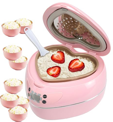 Pink Rice Cooker, Smart Rice Cooker 8 Cup With Delay Preset Timer And Auto Thermostat, Gifts Keep Warm For Brown Rice, Yogurt, Cake, Tomato Soup