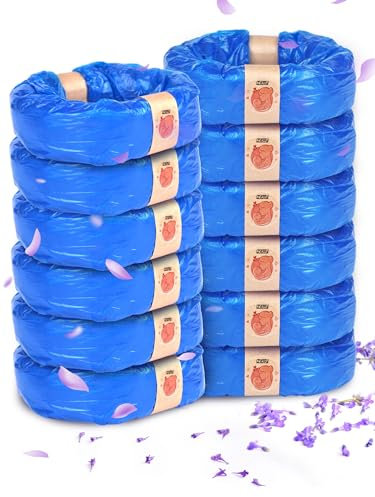 Windeleimer-Nachfüllkassetten 12 Stück Nachfüllfolie für Windeleimer Nachfüllkassette Katzenklo Windeleimer Geruchsdicht Nachfüllbeutel kompatibel mit allen Windeleimer & Katzenstreuentsorgungseimer