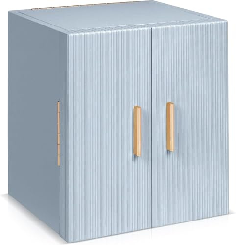 Dajasan Groß Schmuckaufbewahrung, Schmuckkästchen, PU-Leder Schmuckkasten, Schmuckschrank, Schmuck Geschenk Box für Damen, Mädchen, Freunde, Frau oder Mutter, Geschenkidee (Blau)