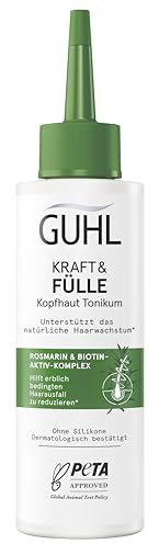 Guhl Kraft & Fülle Kopfhaut Tonikum - Inhalt: 125 ml - Unterstützt das natürliche Haarwachstumbei regelmäßiger Anwendung - Ohne Silikone