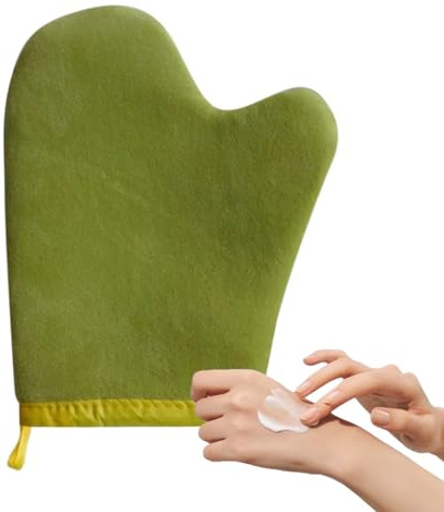 Guante de bronceado, guantes de bronceado para autobronceado, aplicador de manoplas, aplicador elástico de muñeca | Guante ergonómico instantáneo preciso de amplia cobertura para cuerpo y familia