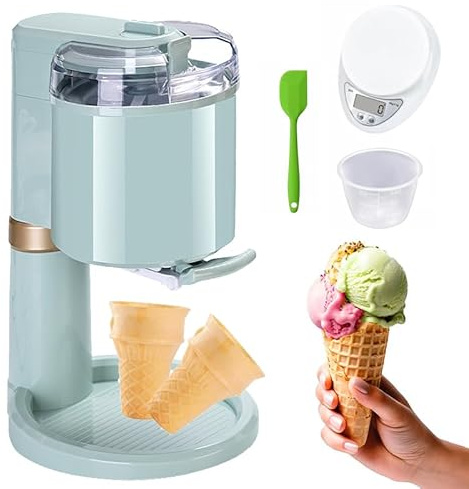 Macchina per Gelato Completamente Automatica da 1 Litro, Macchina per Gelato Soft Fai da Te Pre-congelata, Mini Macchina per Dessert Domestica, Staccabile E Facile da Pulire