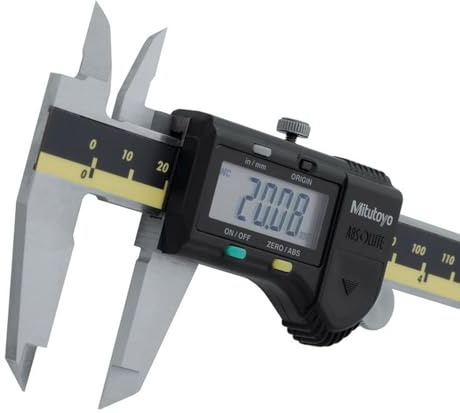 Mtutyo 8-Inch Caliper 0 to 8/0 to 200mm High-Precision Measuring Tool with Absolute AOS Encoder, Stainless Steel IP65 Coolant-Proof Construction for Accurate Measurements – Professional Caliper Gauge