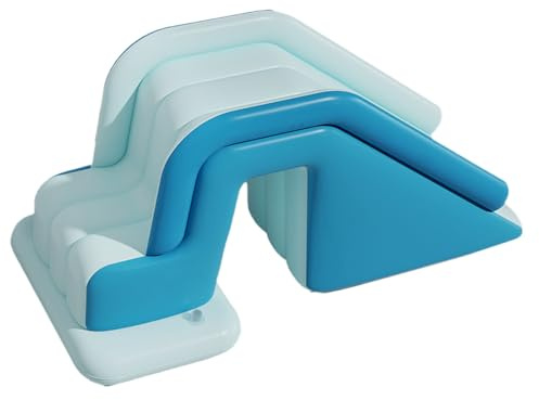 Blow Up Slide - Foldable Inflatable Pool Slide, Non-Slip Quick Setup Ramp | Water Park Outdoor Floating Relaxation Toy, Youth Family Birthday Entertainment, Backyard Pond Fun, Summer Activity