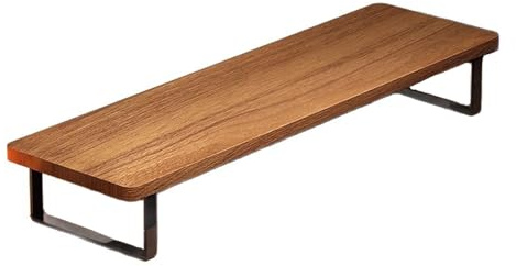 Monitorställ skrivbordsställ, dubbel monitorhöjning för bärbar dator PC, datorskärm, skrivbordsorganisatör för arbete och spel (80 x 20 x 13 cm)