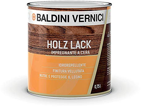 Impregnante per legno esterno interno a Cera Solvente Baldini Vernici 750 ml impregnante a cera per legno 9 colori impregnante baldini impregnante legno esterno interno (CASTAGNO 717)