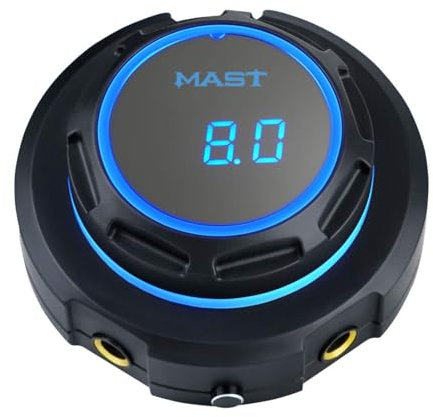 Mast Halo Tattoo Power Supply Blue Light Digital LCD Screen Display Stable Powerful 2A Power Supply for tattoo machine (blue)
