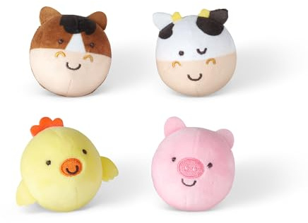 Melissa & Doug Rollables Les Amis de la Ferme, Jouet pour Nourrissons et Jeunes Enfants (4 pièces)