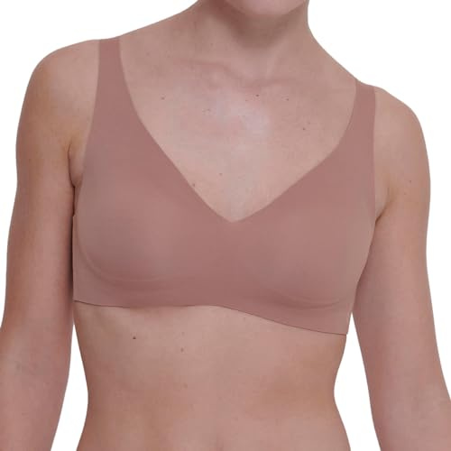 Sloggi Women's ZERO Feel 2.0 Soft bra, CACAO, S