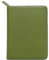 Moterm Reißverschluss-Lederhülle für A5-Notizbücher - passt für Hobonichi Cousin,Stalogy und Midori MD Planer(Kiesel-Olivegrün)