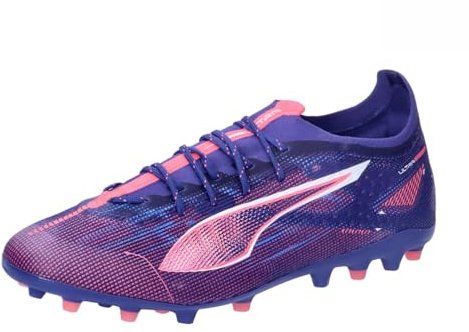 PUMA Unisex Adults Ultra 5 PRO MG Soccer Shoe, Lapis Lazuli-PUMA White-Sunset Glow, 9 UK