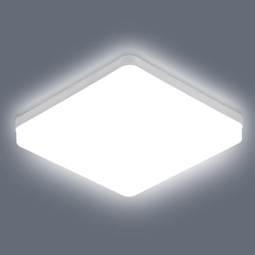 Comely Plafonnier LED Carré, 36W 4050LM Lampes de Plafond, 6500K Luminaire Plafonnier Moderno pour Salle de Bain Cuisine Salon Bureau Chambre à Coucher
