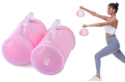 Nicoone Wasserhanteln Verstellbare Gewichte Tragbares Wassergefülltes Trainingsgewicht-Set für Kerntraining, Krafttraining