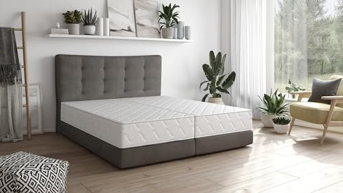 Badenia Trendline BT100 2-in-1 Duo XXL orthopädische 7-Zonen Komfortmatratze, 22 cm hoch, Härtegrad 3 und 4, 140 x 200, Öko-Tex Zertifiziert, produziert nach deutschem Qualitätsstandard