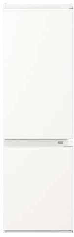 Gorenje RKI517E41 Einbau-Kühl-Gefrierkombination/178er Nische/Schlepptürscharnier/EEK: E/FrostLess/270 L/Temperaturanzeige/Gemüseschubfach/Schlepptürtechnik/Tür-warnsignal/HxBxT: 176,9x54x55cm/Weiß